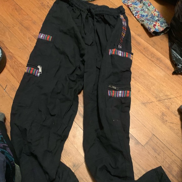 Beautiful Hand Made Nepalese Sweatpants - Picture 3 of 3